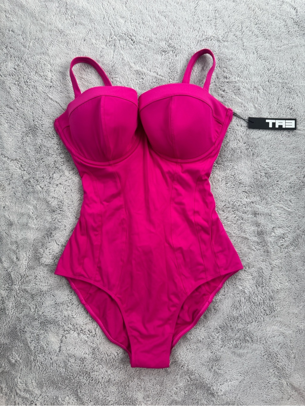 TA3 Hot Pink One-Piece Swim Suit with Underwire push-up